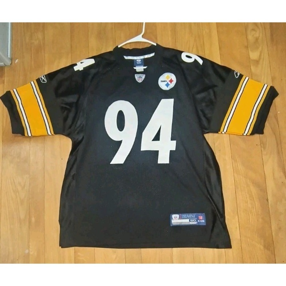 Pittsburgh Steelers NFL #94 Lawrence Timmons Limited Home Jersey Reebok Sz 50